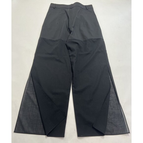 A.W.A.K.E. MODE Wide Leg Pants in Black - Picture 4 of 5